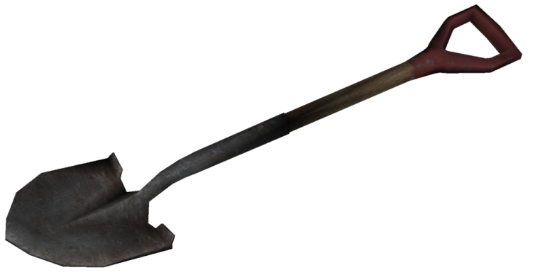an old axe with a wooden handle