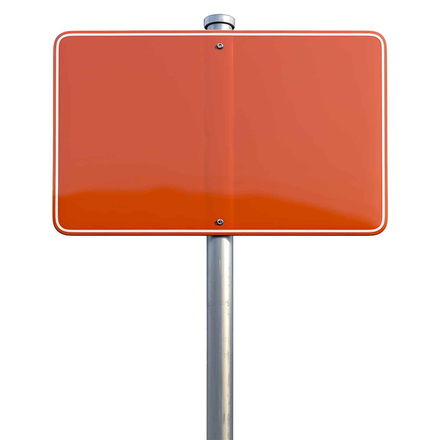 a red street sign on a metal pole