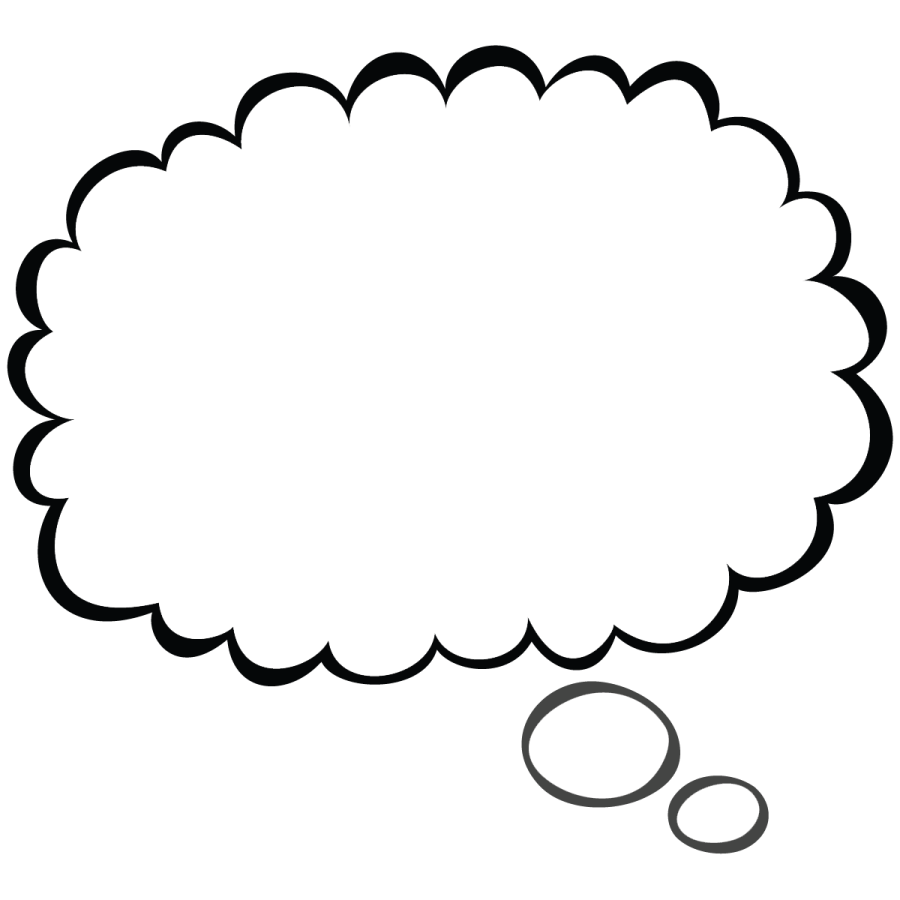 an empty thought bubble