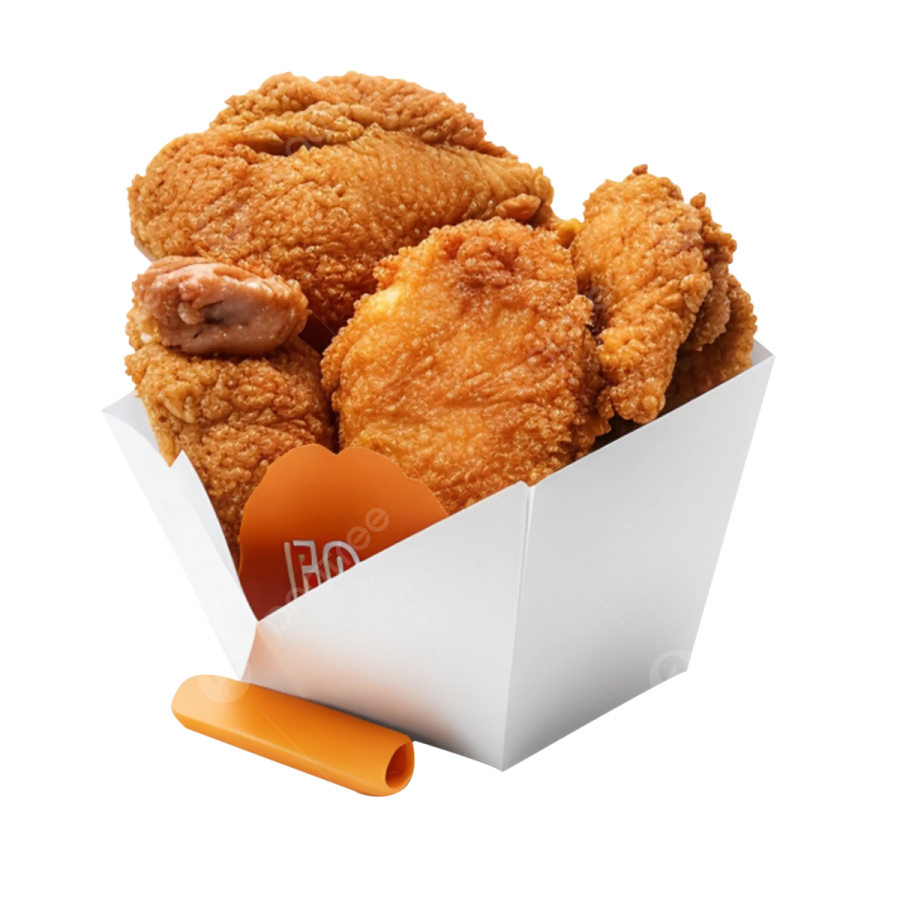 a box of fried chicken