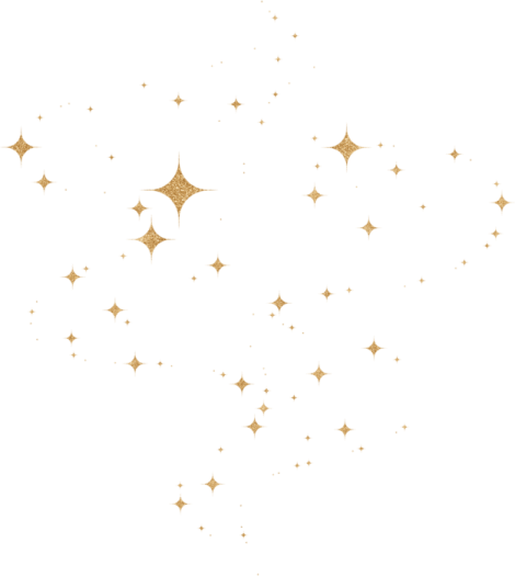 a white background with gold stars
