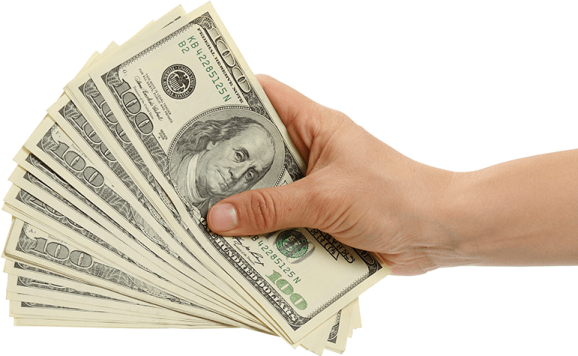 a person holding money in their hand