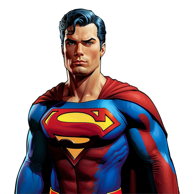 a man in a superman costume