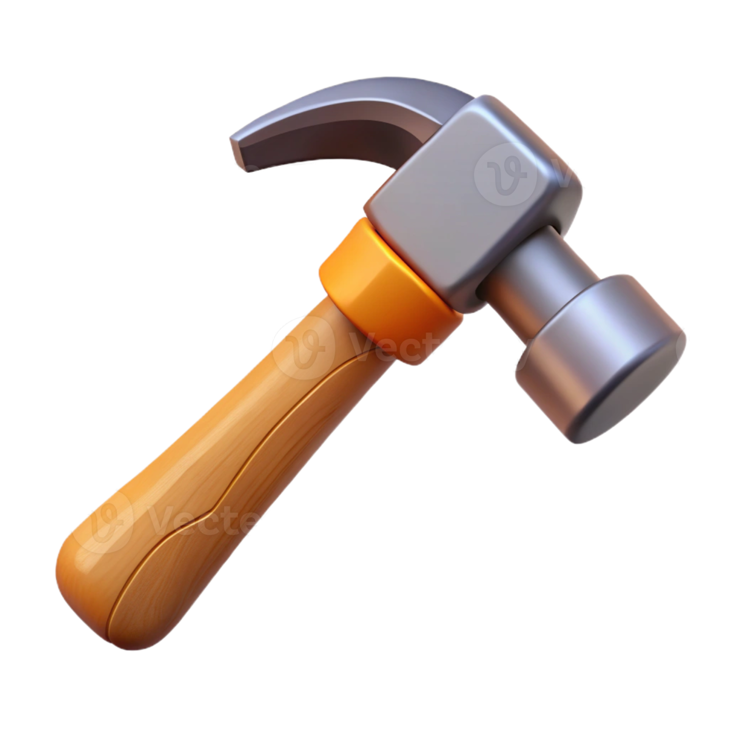 a hammer on a white background