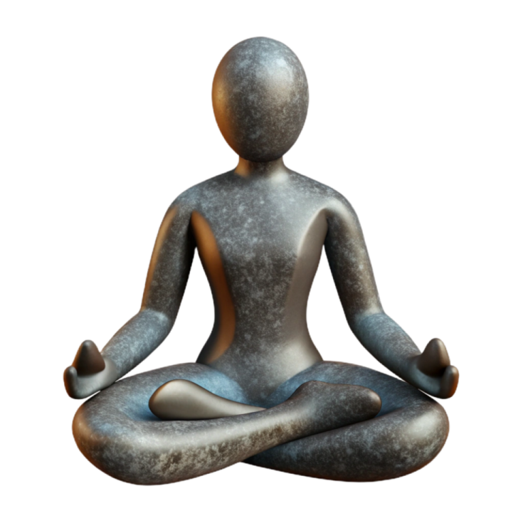 a person sitting in the middle of a yoga pose