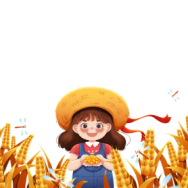 a girl standing in the middle of a corn field