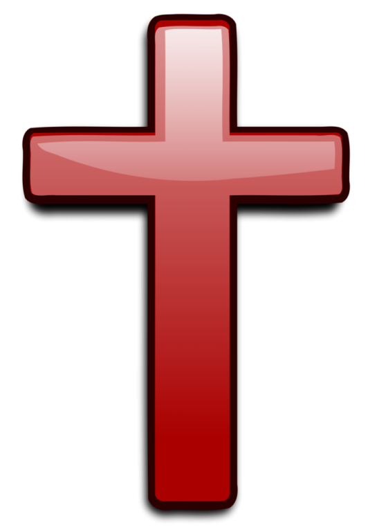 a red cross on a white background