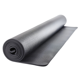 a roll of black rubber sheet