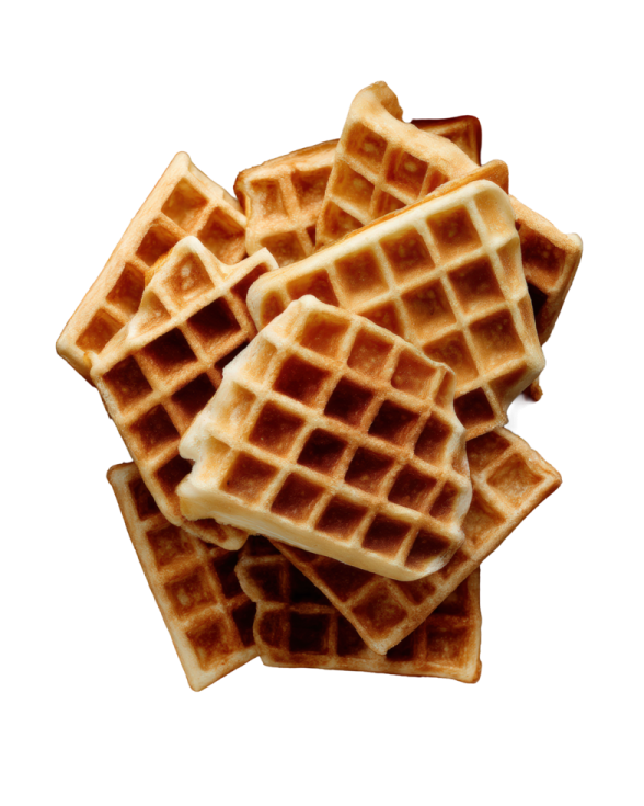 a pile of was on a white background