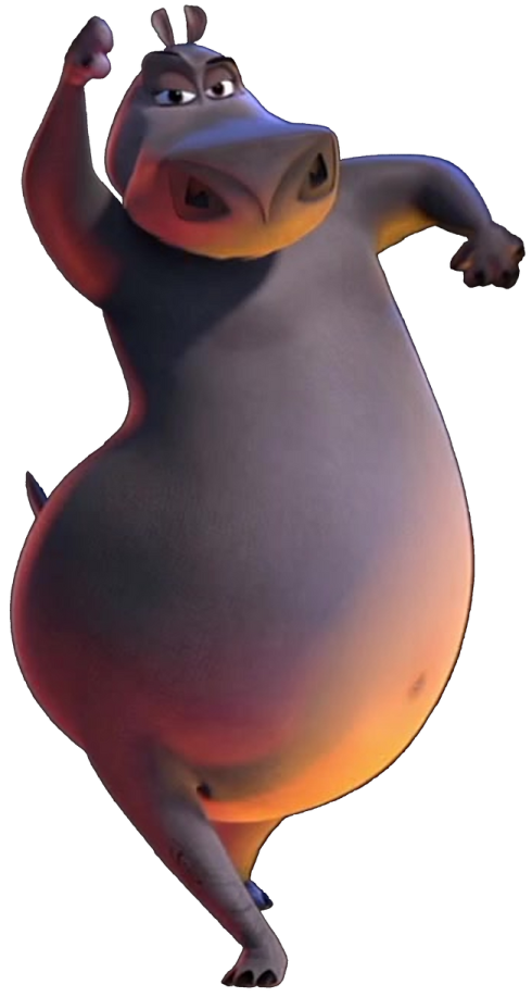 a cartoon character in the shape of a hip
