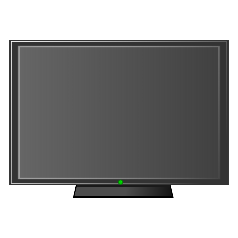 a flat screen tv on white background