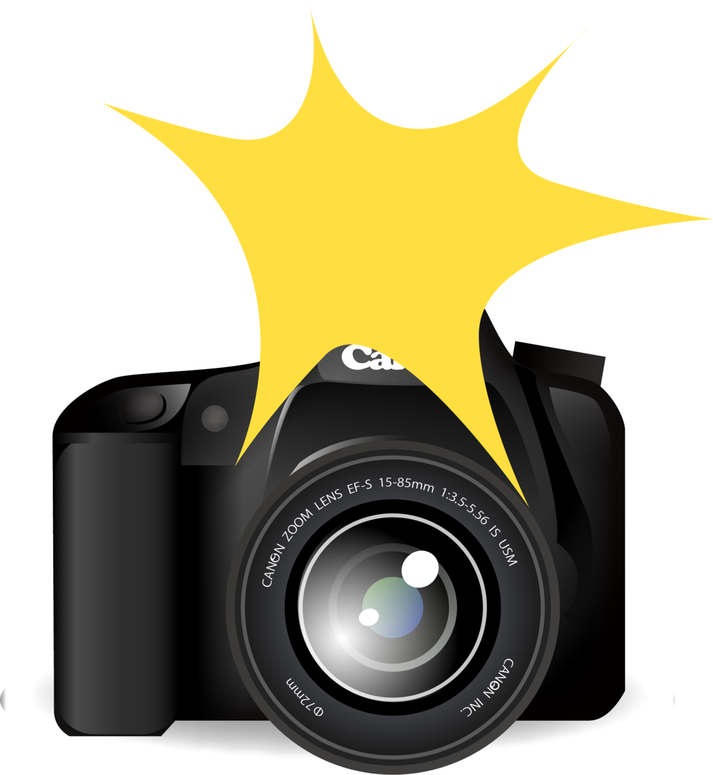 a camera with the sun on top of it