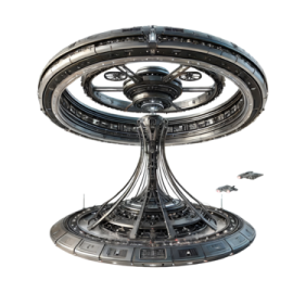 a model of a space station