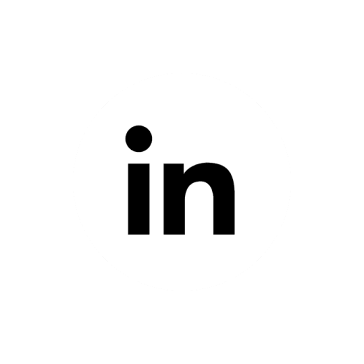 a black and white linked logo