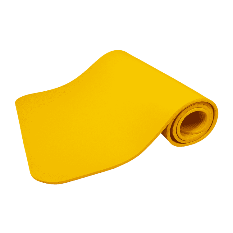 a yellow tie on a white background