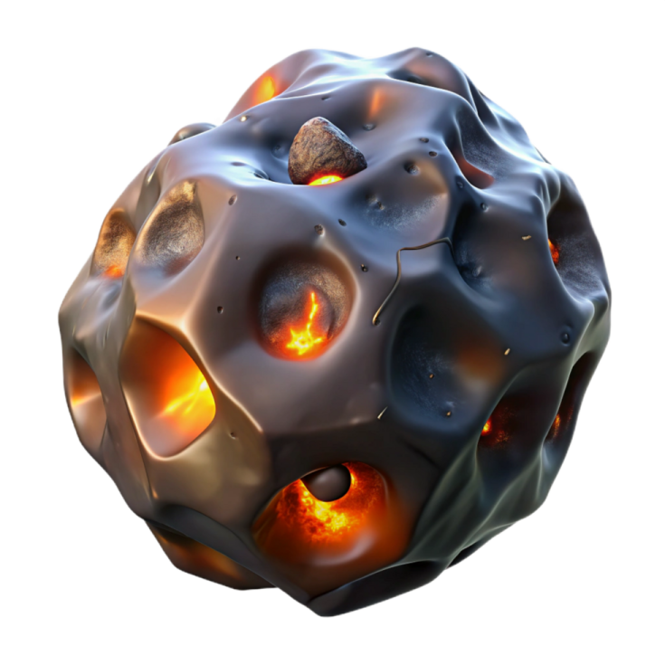 an image of a sphere with fire in it