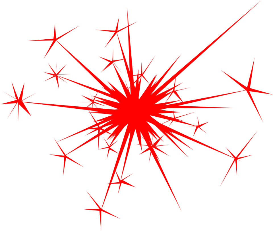 a black and white image of a firework