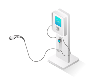 an illustration of a charging station