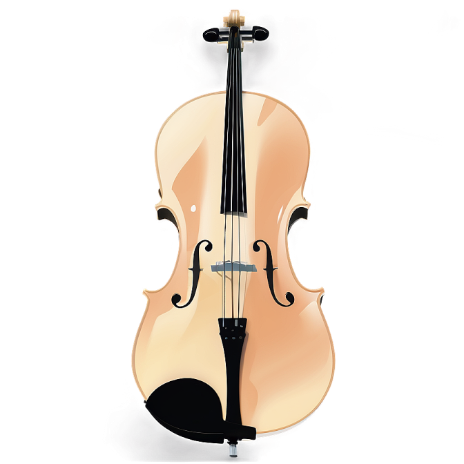 a violin on a white background