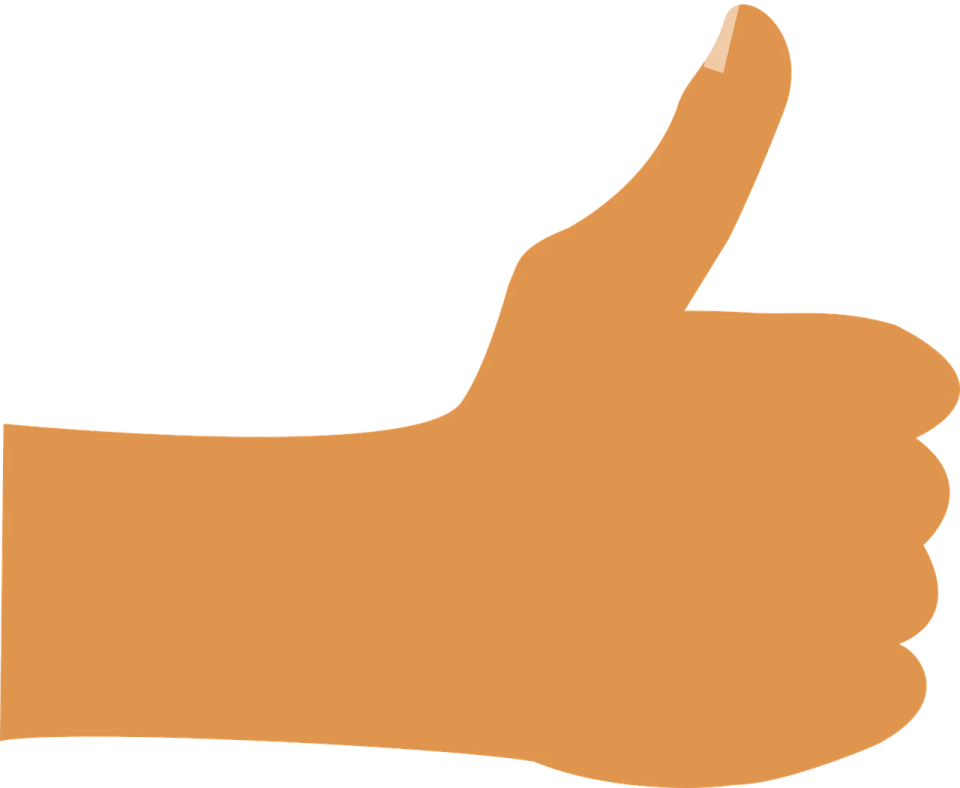 a thumbs up hand icon