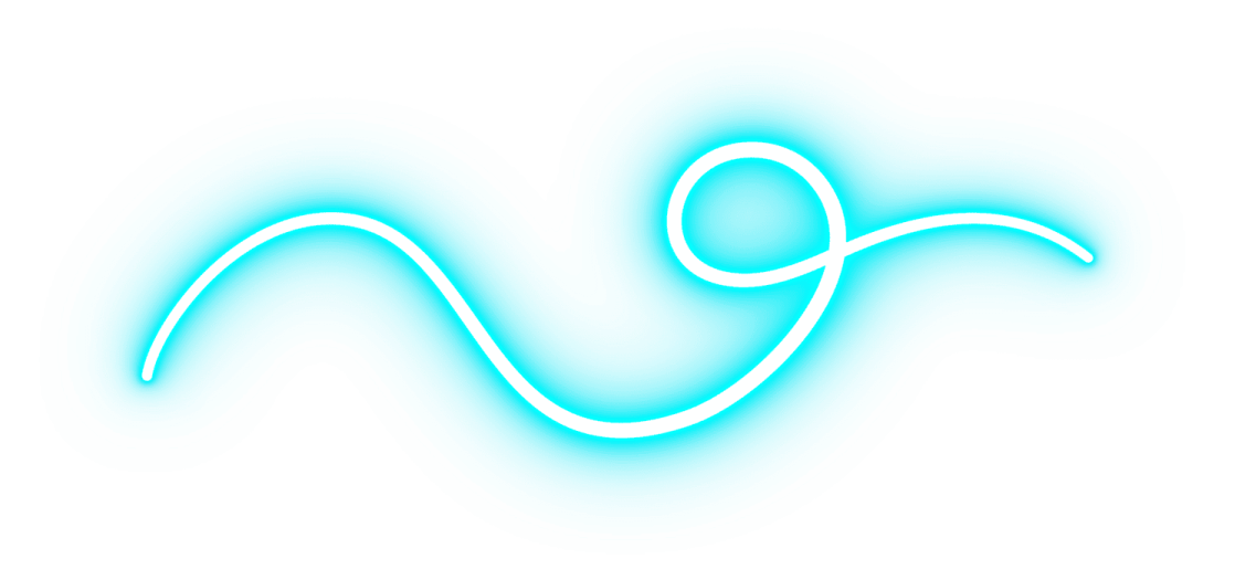a blue neon sign with the letter n on it