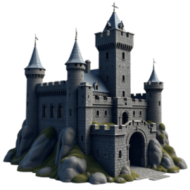 an image of a castle on a hill