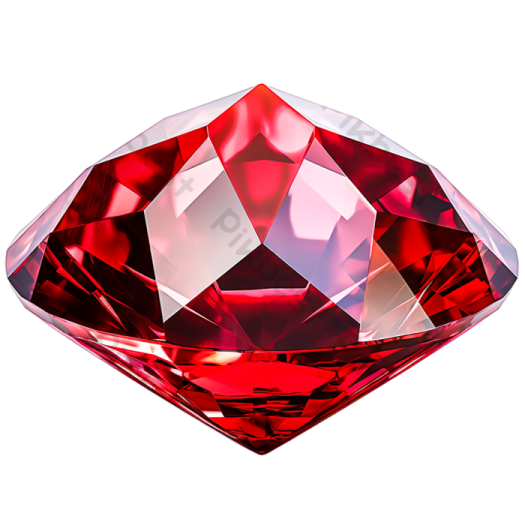 a red diamond on a white background
