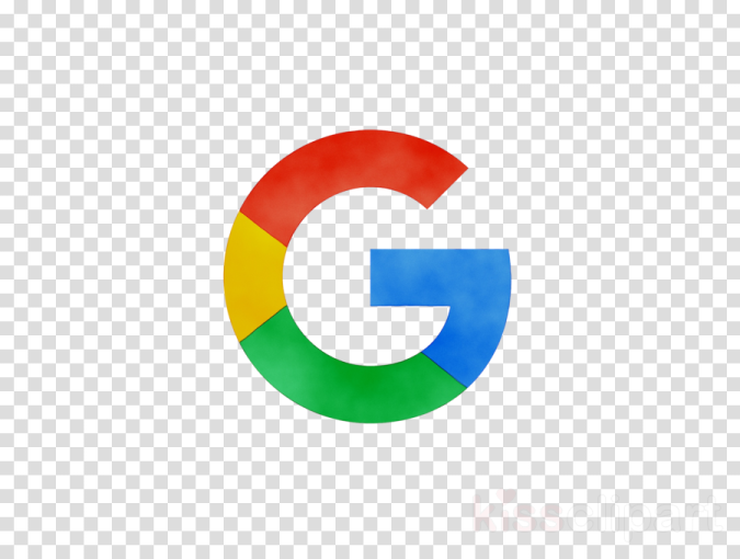 the google logo is shown in red, green and yellow
