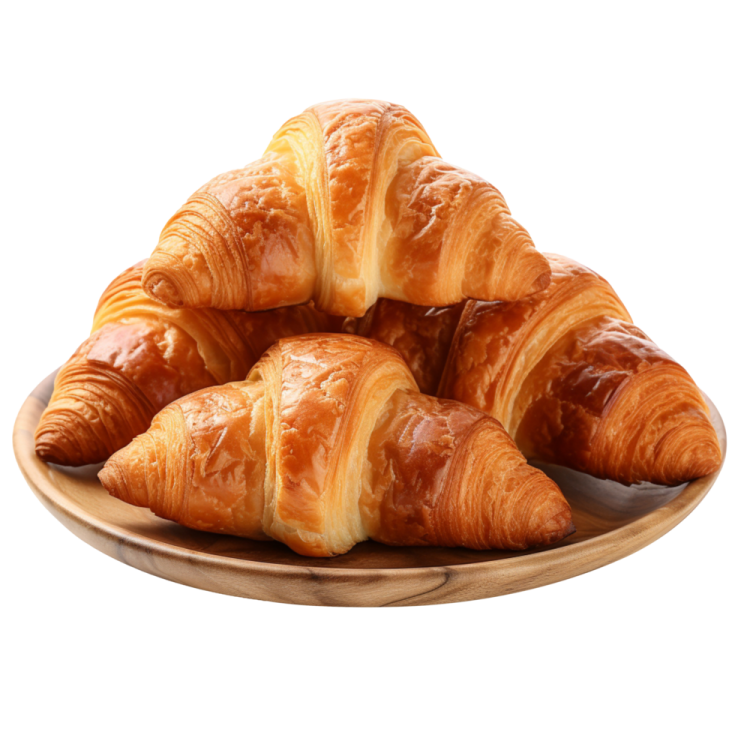 a pile of croises on a plate