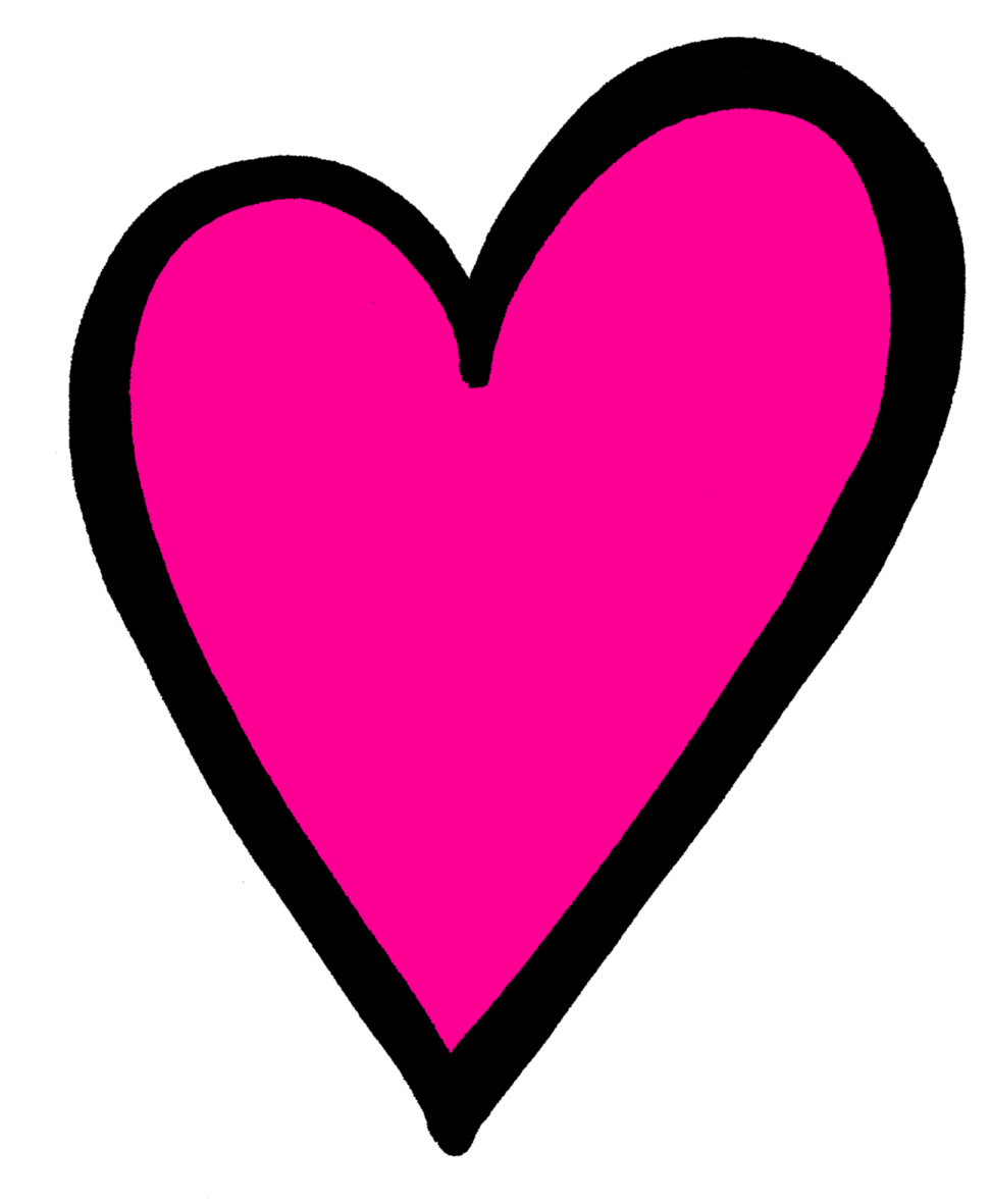 a pink heart