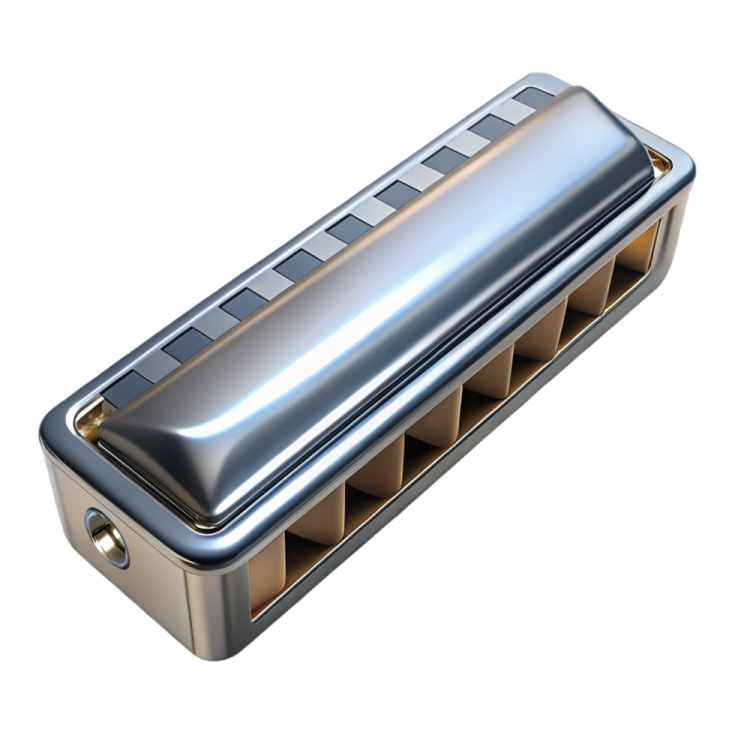 an image of a harmonica on a white background
