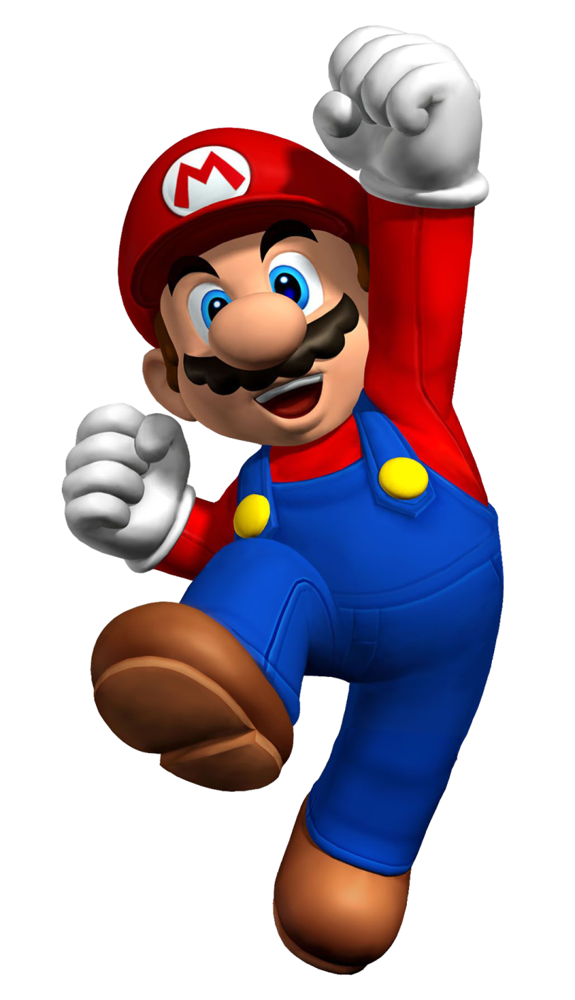 an image of a super mario in the air