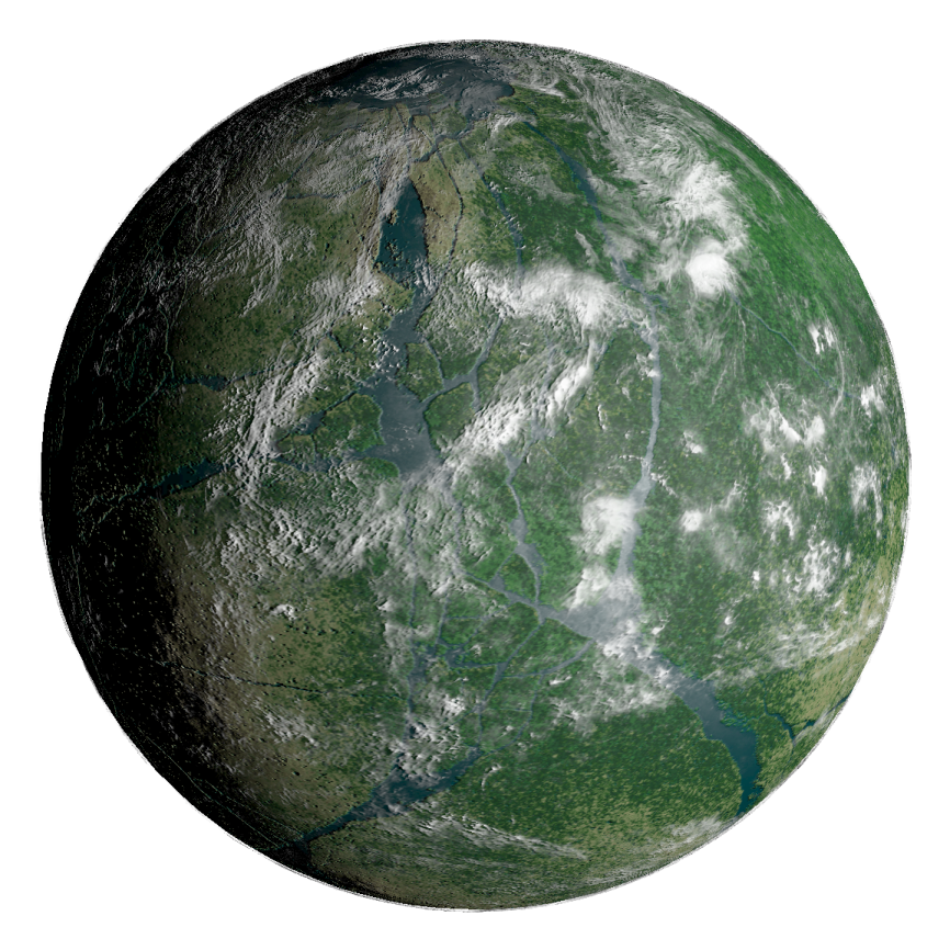an image of the earth from space