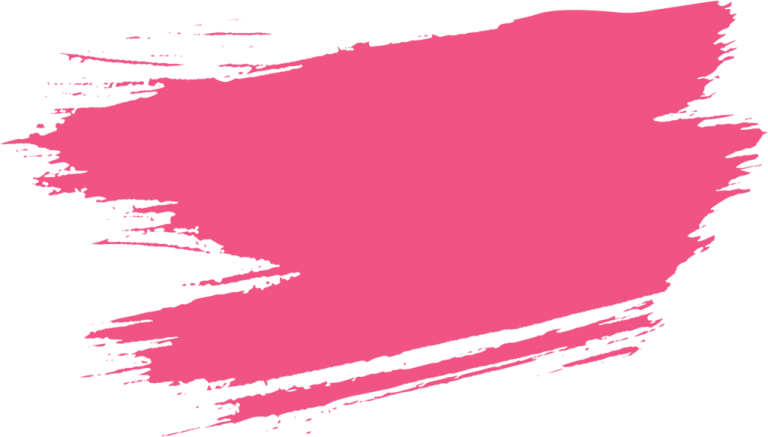 a pink paint stroke on white background