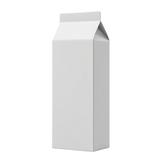 a white milk carton with the lid open