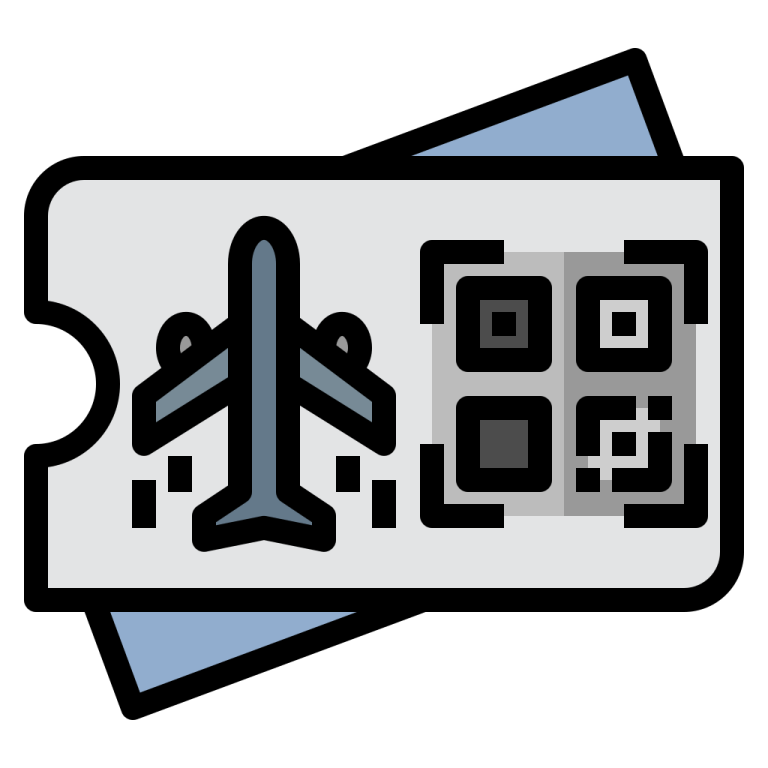 a passport with an airplane in the background