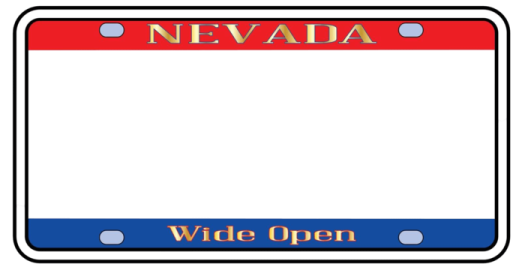 Nevada license plate frame