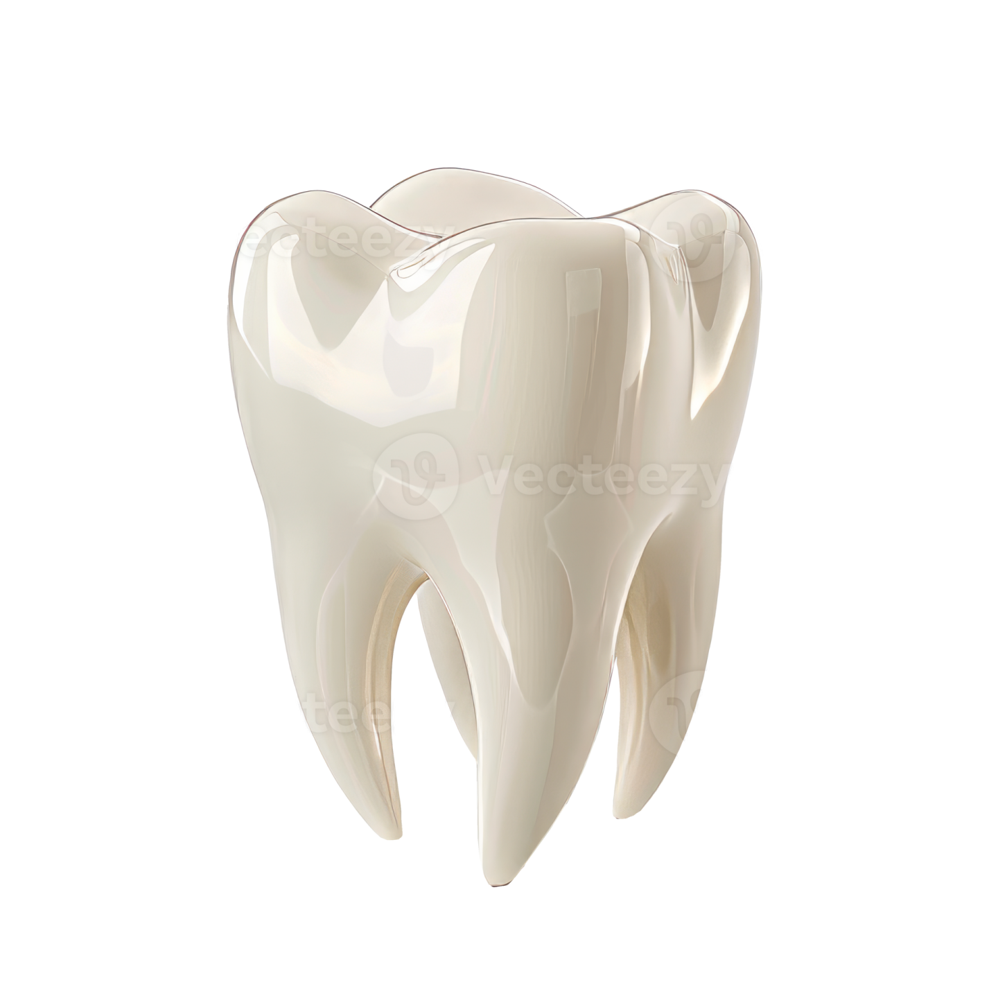 a tooth on a white background