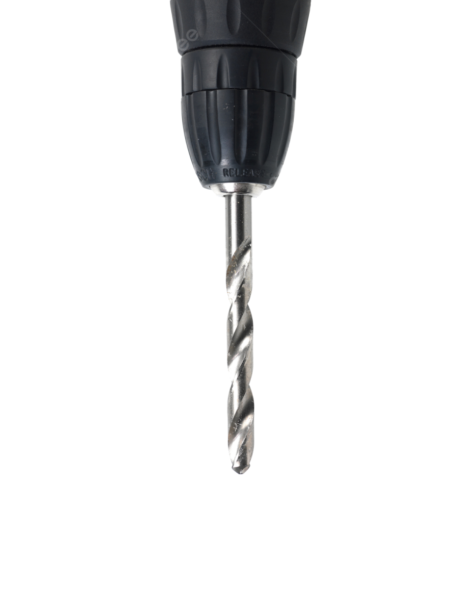 a driller on a white background