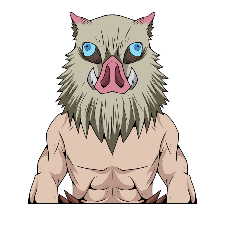 a cartoon character with big eyes and an angry expression
