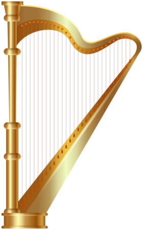 a golden harp