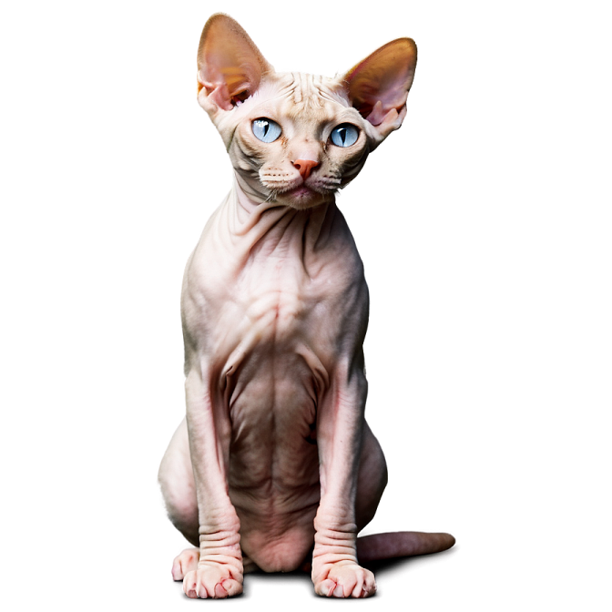 a cat with blue eyes sitting on a white surface