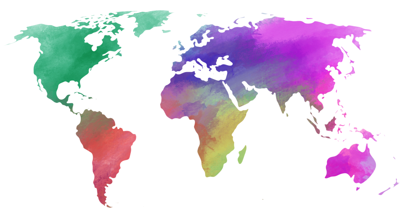 watercolor world map png