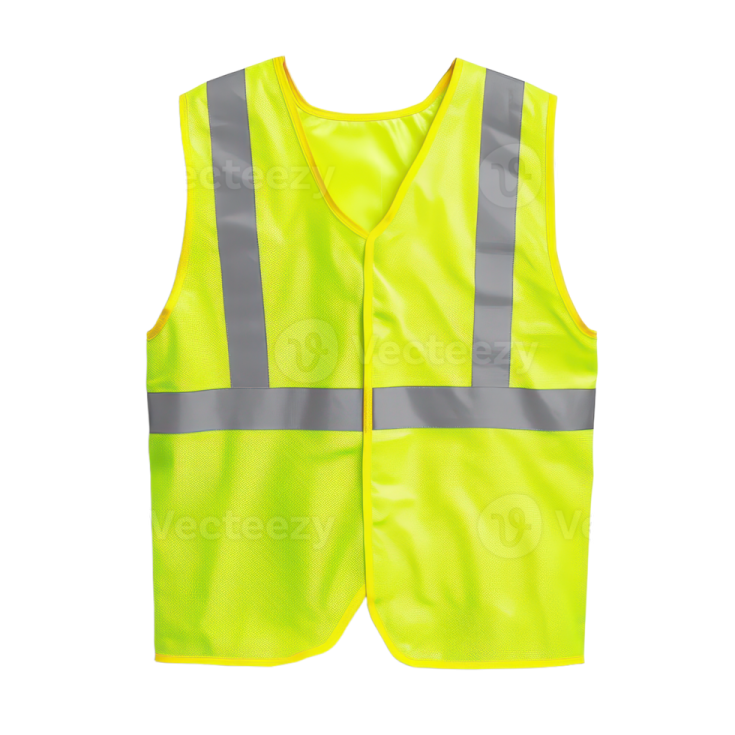 a safety vest on a white background