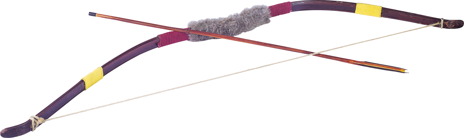 a bow and arrow on a white background
