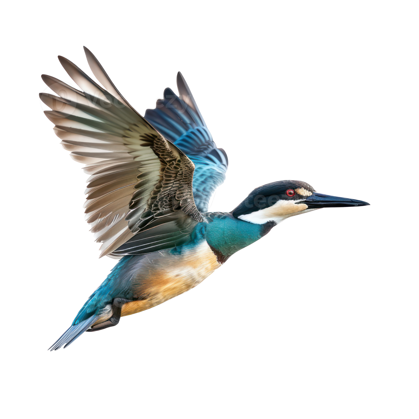a bird with its wings spread out in the air