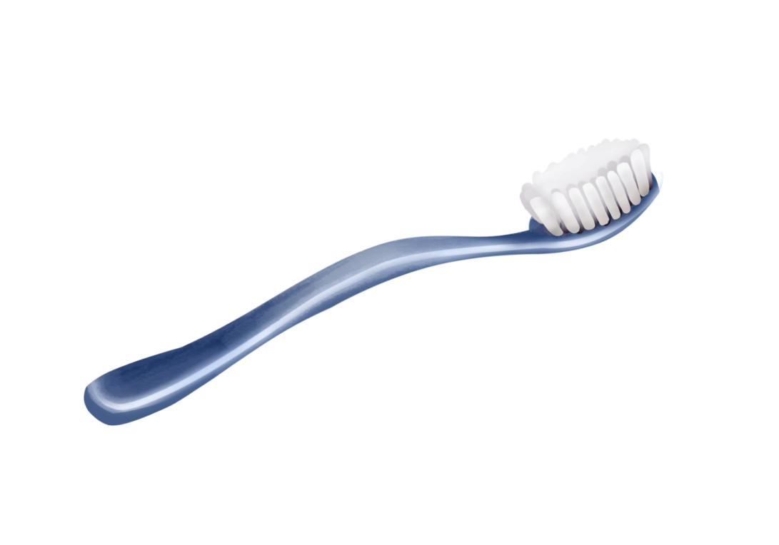 a toothbrush on a white background