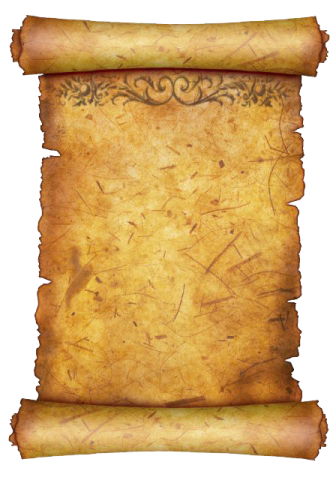 an old scroll on a white background