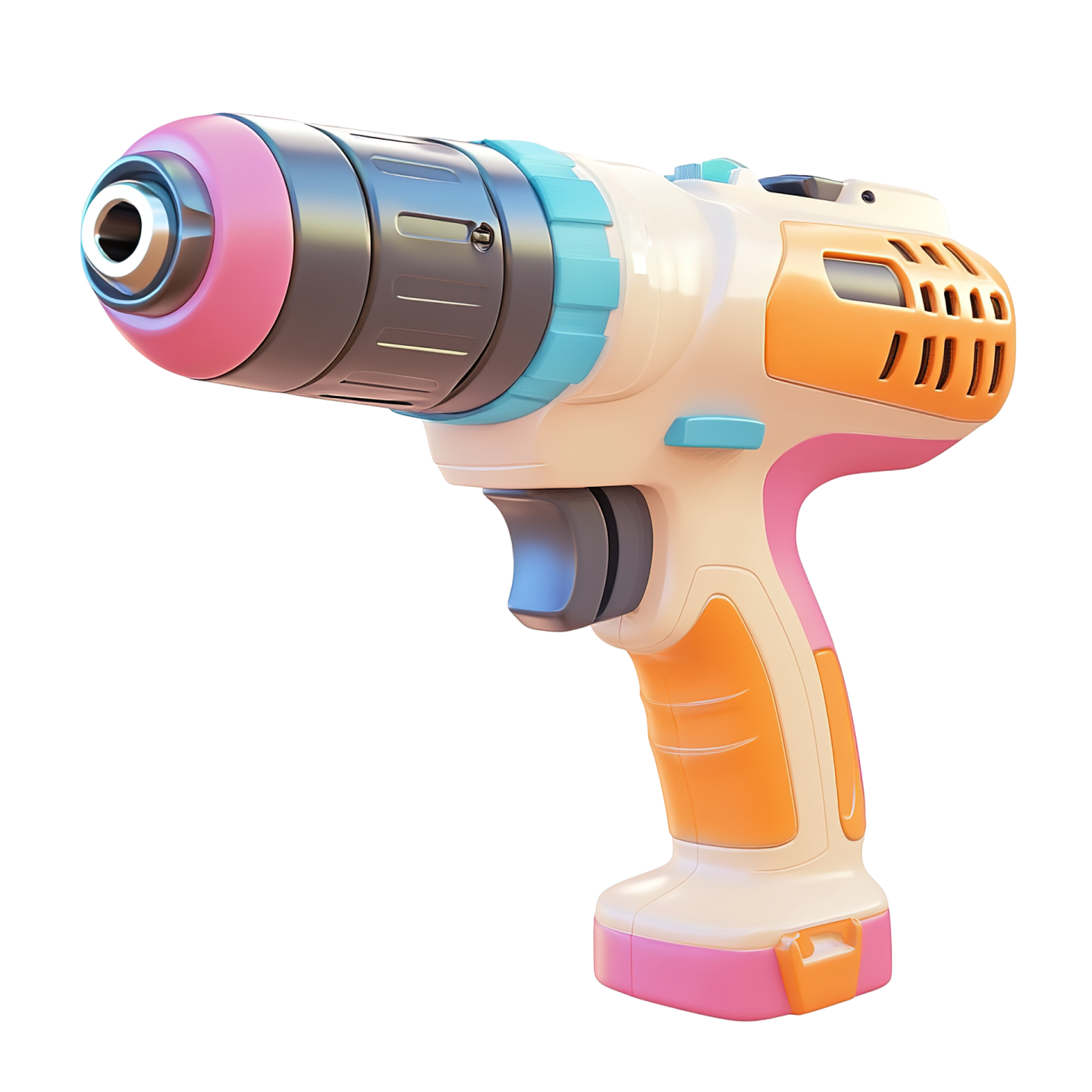 a toy gun on a white background