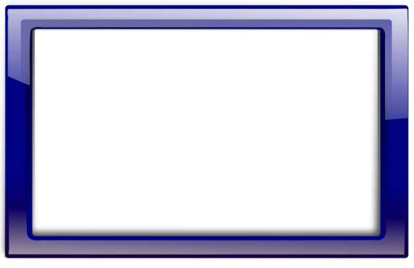 a blue frame on a white background